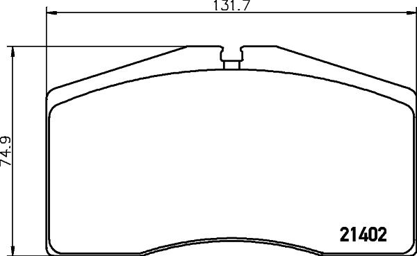 HELLA 8DB 355 018-301 - Тормозные колодки, дисковые, комплект unicars.by