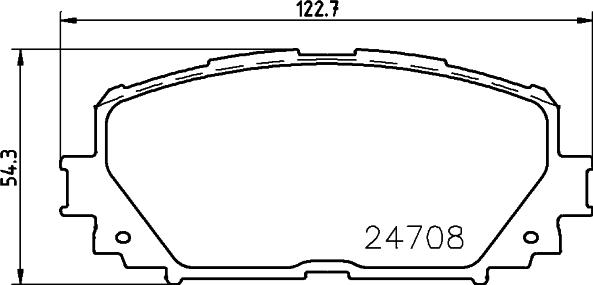 HELLA 8DB 355 013-901 - Тормозные колодки, дисковые, комплект unicars.by