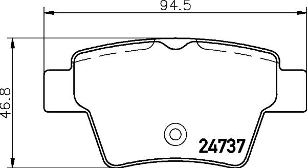 HELLA 8DB 355 013-851 - Тормозные колодки, дисковые, комплект unicars.by