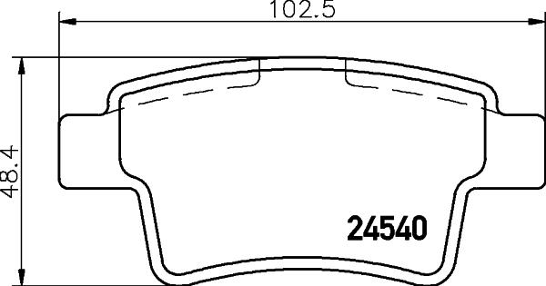 HELLA 8DB 355 013-361 - Тормозные колодки, дисковые, комплект unicars.by