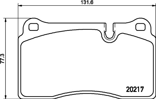 HELLA 8DB 355 013-201 - Тормозные колодки, дисковые, комплект unicars.by