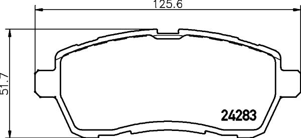 HELLA 8DB 355 013-211 - Тормозные колодки, дисковые, комплект unicars.by