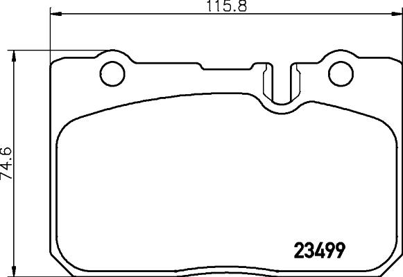 HELLA 8DB 355 013-231 - Тормозные колодки, дисковые, комплект unicars.by