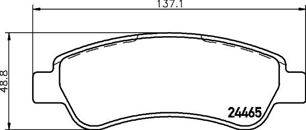 HELLA 8DB 355 012-911 - Тормозные колодки, дисковые, комплект unicars.by