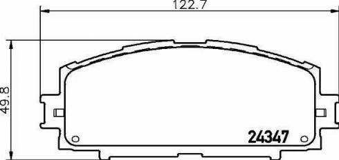 HELLA 8DB 355 030-181 - Тормозные колодки, дисковые, комплект unicars.by