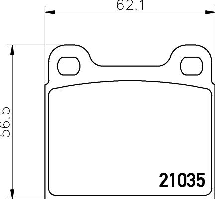 HELLA 8DB 355 017-441 - Тормозные колодки, дисковые, комплект unicars.by