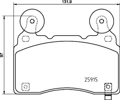 HELLA 8DB 355 039-481 - Тормозные колодки, дисковые, комплект unicars.by