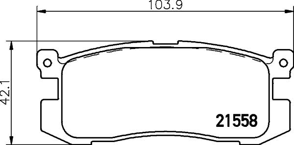 HELLA 8DB 355 036-991 - Тормозные колодки, дисковые, комплект unicars.by