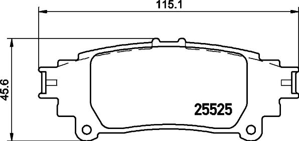 HELLA 8DB 355 036-931 - Тормозные колодки, дисковые, комплект unicars.by