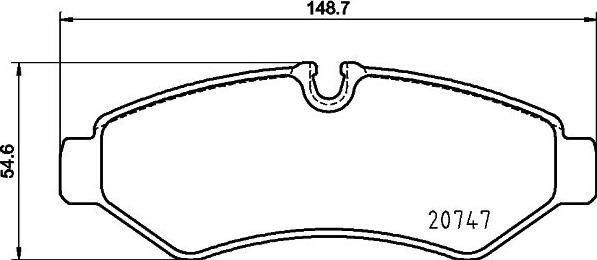 HELLA 8DB 355 036-861 - Тормозные колодки, дисковые, комплект unicars.by