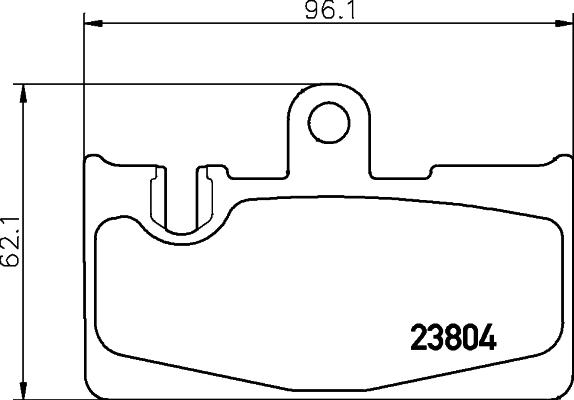 HELLA 8DB 355 030-571 - Тормозные колодки, дисковые, комплект unicars.by