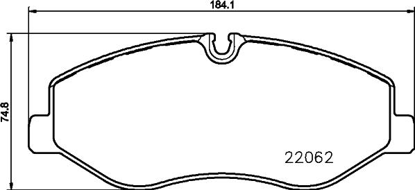 HELLA 8DB 355 031-841 - Тормозные колодки, дисковые, комплект unicars.by