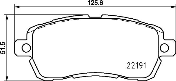 HELLA 8DB 355 031-721 - Тормозные колодки, дисковые, комплект unicars.by