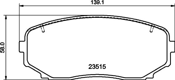 HELLA 8DB 355 032-941 - Тормозные колодки, дисковые, комплект unicars.by