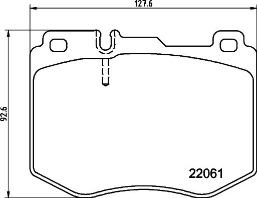 HELLA 8DB 355 037-971 - Тормозные колодки, дисковые, комплект unicars.by