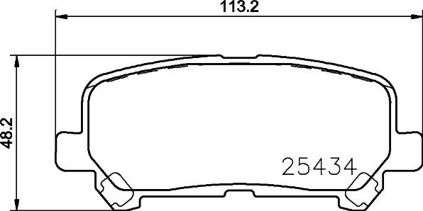 HELLA 8DB 355 037-171 - Тормозные колодки, дисковые, комплект unicars.by