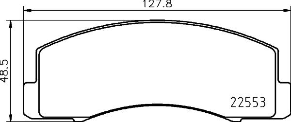 HELLA 8DB 355 029-981 - Тормозные колодки, дисковые, комплект unicars.by