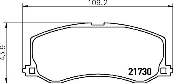 HELLA 8DB 355 029-471 - Тормозные колодки, дисковые, комплект unicars.by