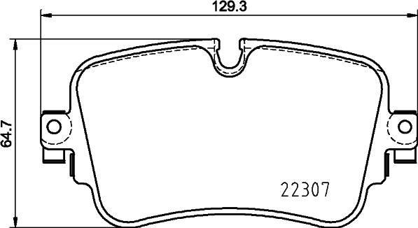 HELLA 8DB 355 025-681 - Тормозные колодки, дисковые, комплект unicars.by