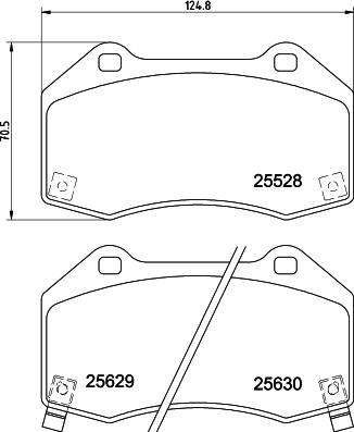 HELLA 8DB 355 025-871 - Тормозные колодки, дисковые, комплект unicars.by