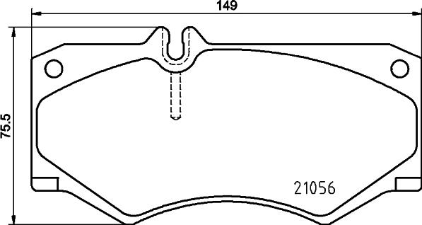 HELLA 8DB 355 025-721 - Тормозные колодки, дисковые, комплект unicars.by