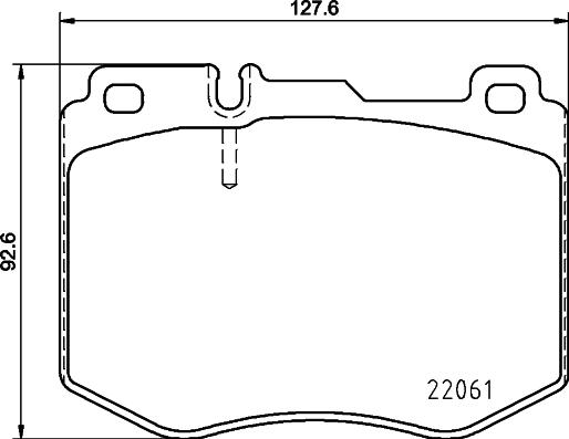 HELLA 8DB 355 026-621 - Тормозные колодки, дисковые, комплект unicars.by