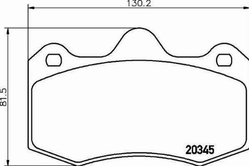 HELLA 8DB 355 014-251 - Тормозные колодки, дисковые, комплект unicars.by