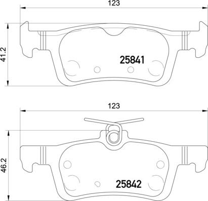 HELLA 8DB 355 021-311 - Тормозные колодки, дисковые, комплект unicars.by