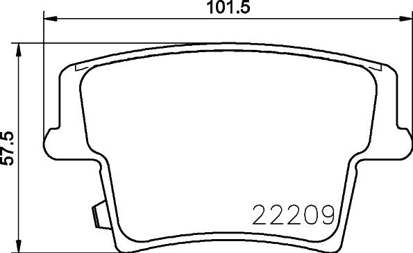 HELLA 8DB 355 023-101 - Тормозные колодки, дисковые, комплект unicars.by