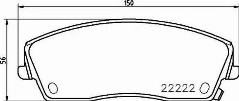 HELLA 8DB 355 023-291 - Тормозные колодки, дисковые, комплект unicars.by