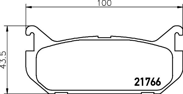 HELLA 8DB 355 027-301 - Тормозные колодки, дисковые, комплект unicars.by