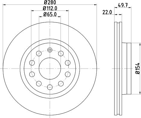 HELLA 8DD 355 109-561 - Тормозной диск unicars.by