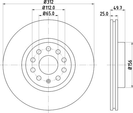 HELLA 8DD 355 123-761 - Тормозной диск unicars.by