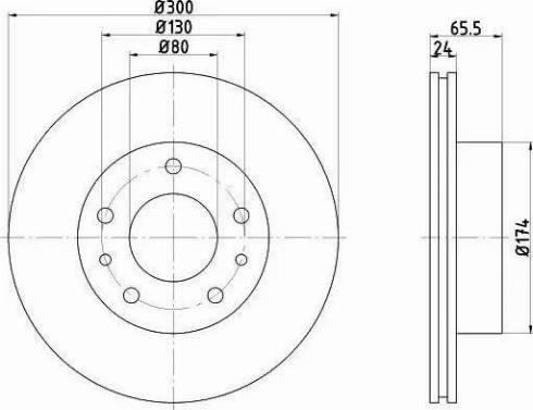 HELLA 8DD 355 104-431 - Тормозной диск unicars.by