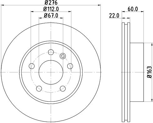 HELLA 8DD 355 125-661 - Тормозной диск unicars.by