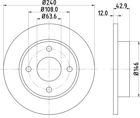 HELLA 8DD 355 104-631 - Тормозной диск unicars.by