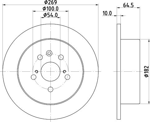 HELLA 8DD 355 104-061 - Тормозной диск unicars.by