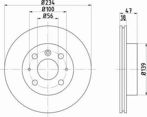 HELLA 8DD 355 104-841 - Тормозной диск unicars.by