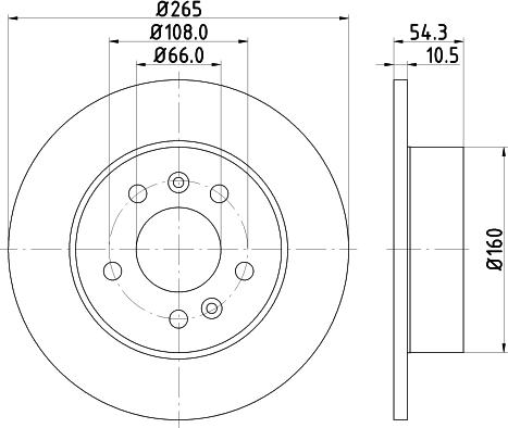 HELLA 8DD 355 106-441 - Тормозной диск unicars.by