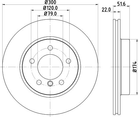 HELLA 8DD 355 106-551 - Тормозной диск unicars.by