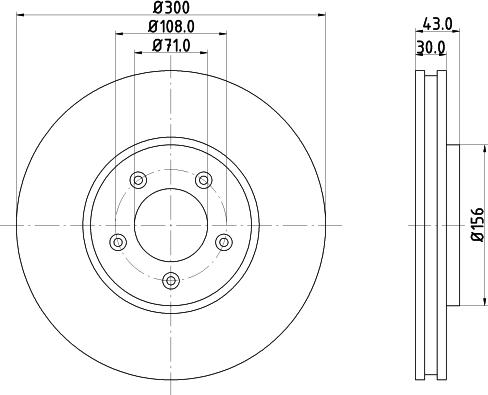 HELLA 8DD 355 106-821 - Тормозной диск unicars.by