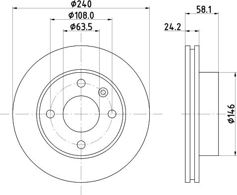 HELLA 8DD 355 100-531 - Тормозной диск unicars.by