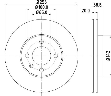 HELLA 8DD 355 101-321 - Тормозной диск unicars.by