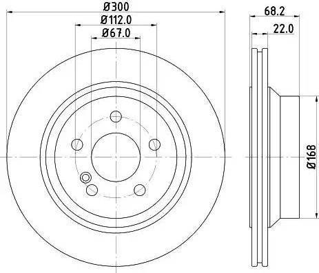 HELLA 8DD 355 121-671 - Тормозной диск unicars.by