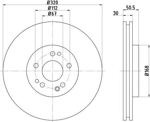 HELLA 8DD 355 103-411 - Тормозной диск unicars.by