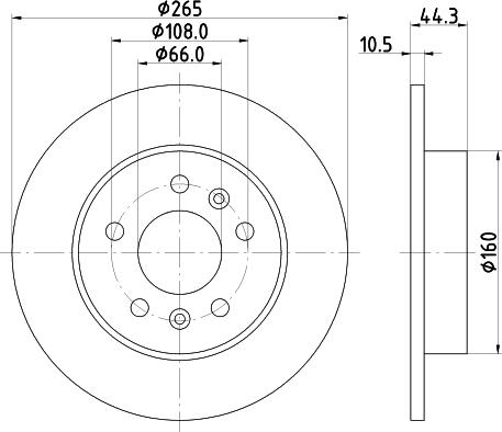 HELLA 8DD 355 103-531 - Тормозной диск unicars.by