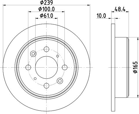 HELLA 8DD 355 103-111 - Тормозной диск unicars.by