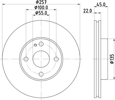 HELLA 8DD 355 103-181 - Тормозной диск unicars.by