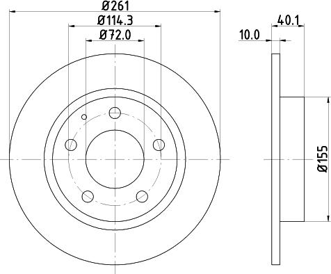 HELLA 8DD 355 103-231 - Тормозной диск unicars.by