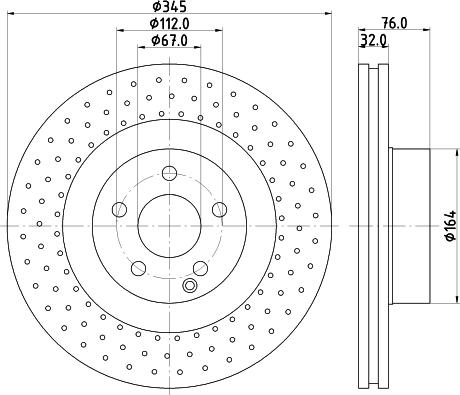 HELLA 8DD 355 107-941 - Тормозной диск unicars.by